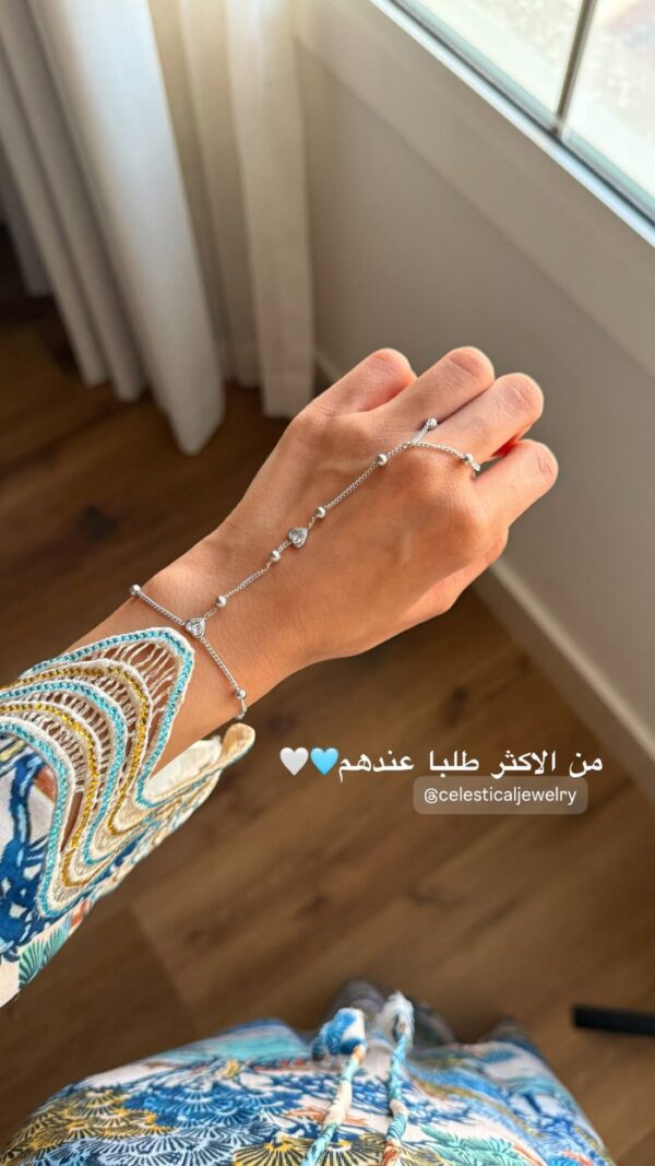 Double Heart Hand Chain - Image 3