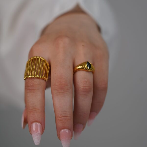 Gold Cage Ring