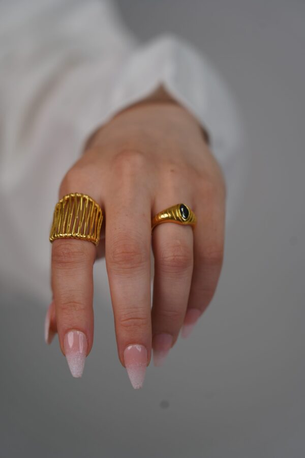 Gold Cage Ring