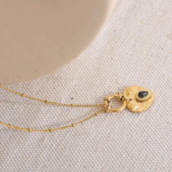 Black Heart Locket Necklace - Image 5