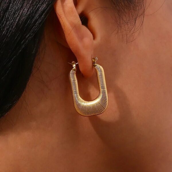 Textured Huggie Hoops