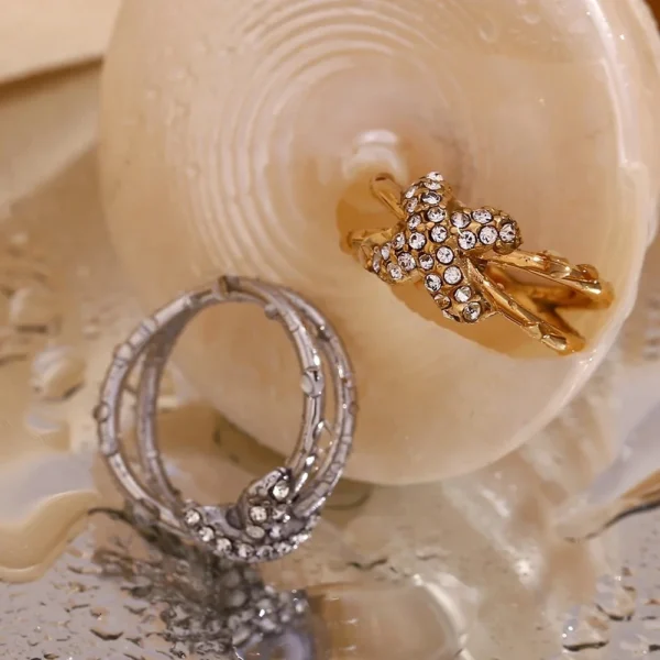 Dainty X Ring - Image 5