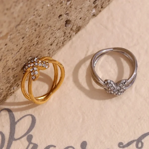 Dainty X Ring - Image 6