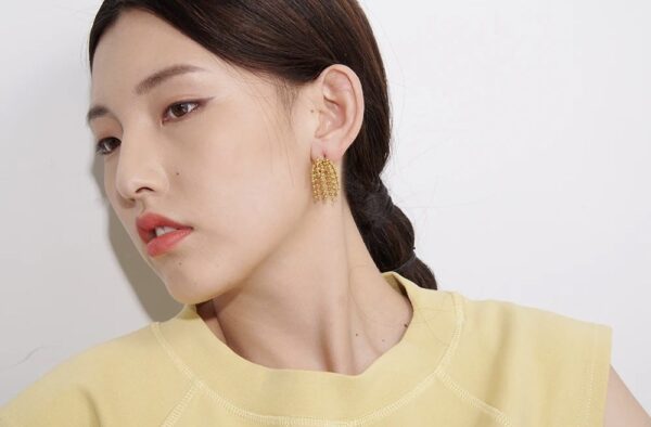 Cascading Ball Earrings - Image 2