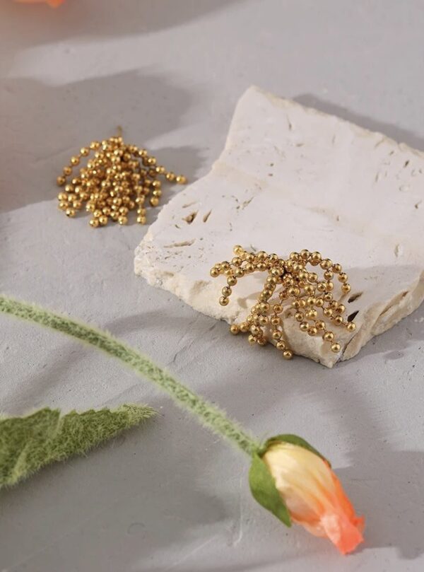 Cascading Ball Earrings - Image 3