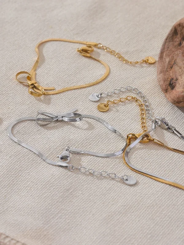 Sleek Bow Necklace - Image 3