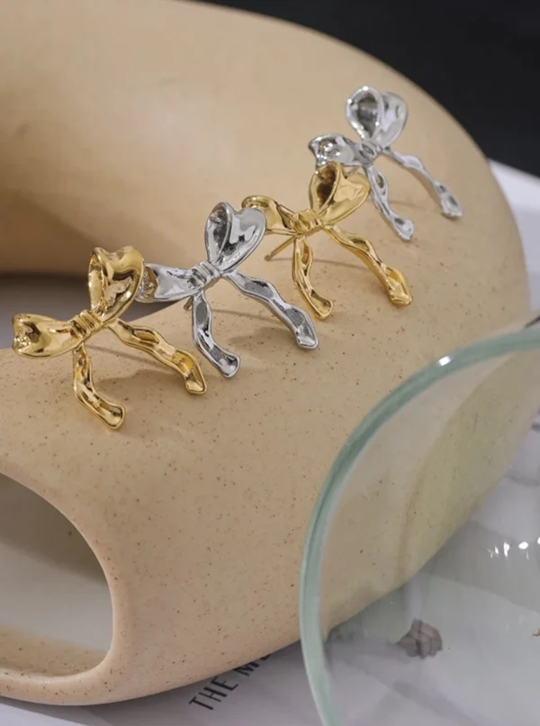 Bar Bow Earrings - Image 2
