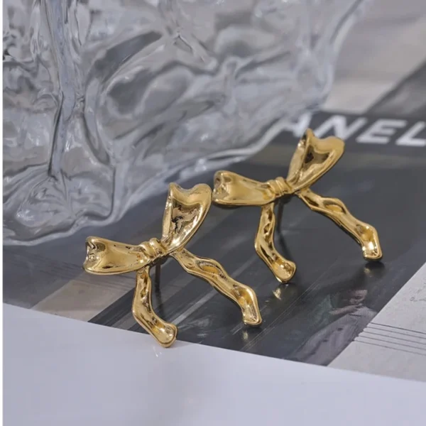 Bar Bow Earrings