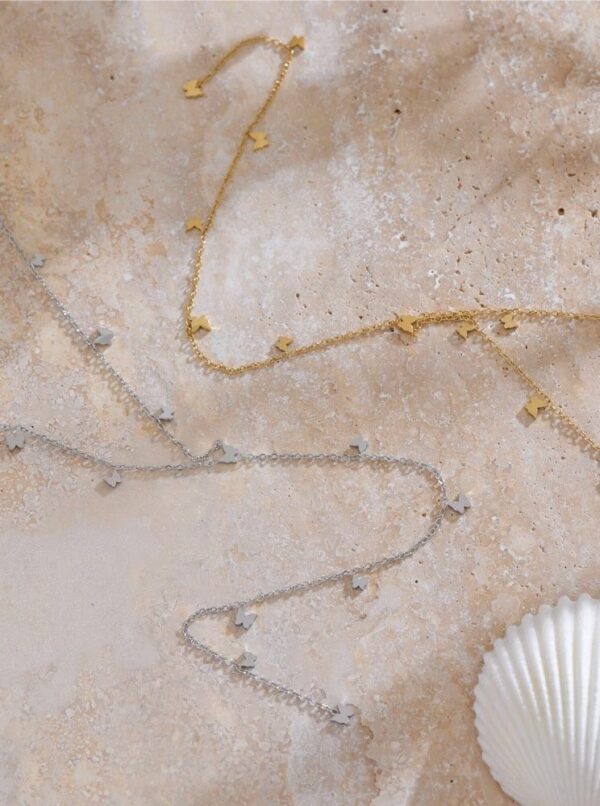 Butterfly Charm Necklace - Image 3