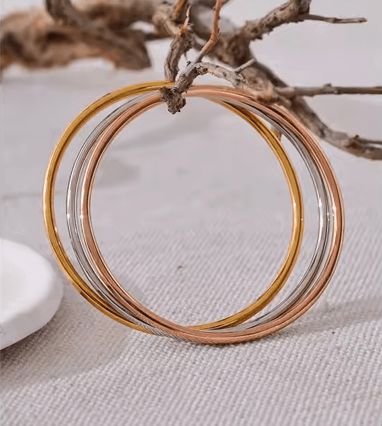 Triple Tone Bangles