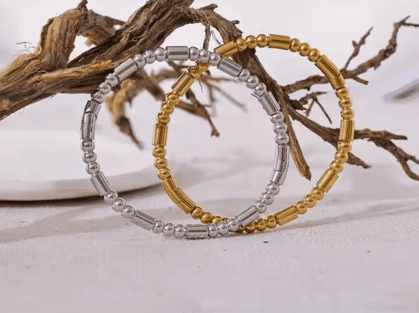 Beaded Statement Bangle - Image 2