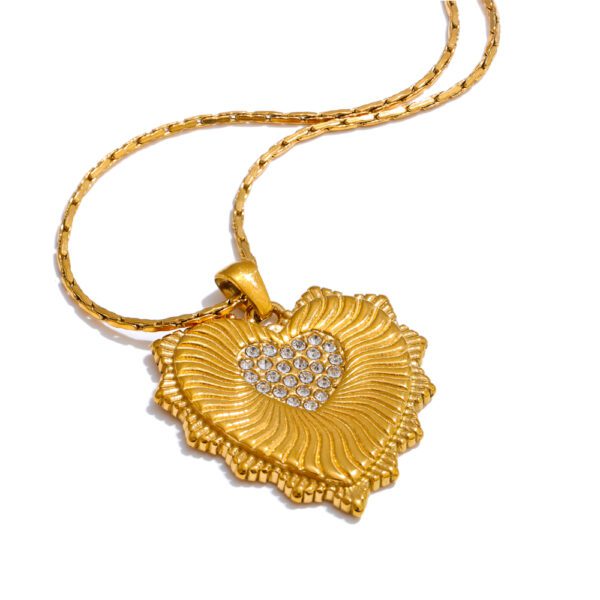 Sunburst Heart Necklace